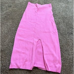 Free People skyline midi skirt size S pink
